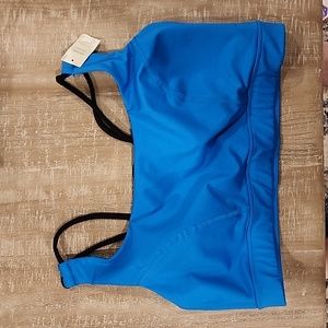 Livi active blue strappy back sports bra 18